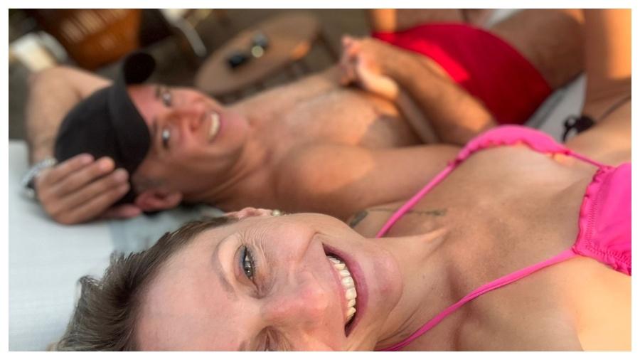 O casal Aline Fischborn, 42, e Flávio Paiva, 48, são destaques no Privacy