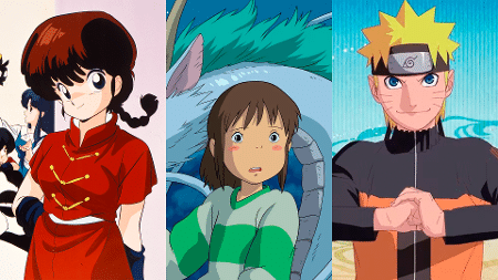 Animes 'Ranma ½' (1989), 'A Viagem de Chihiro' e 'Naruto Shippuden' Animes 'Ranma ½' (1989), 'A Viagem de Chihiro' e 'Naruto Shippuden'