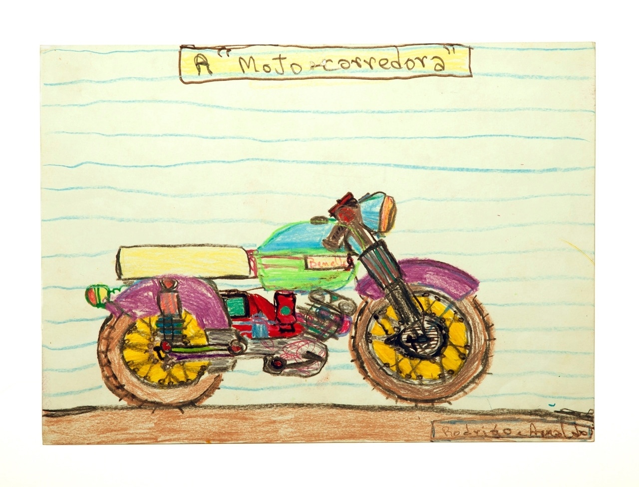 A exposição individual "Transmigração", de Arnaldo Dias Baptista, apresenta desenhos, pinturas, colagens e objetos pessoais como cadernos, jaquetas, camisetas e cartões-postais - Divulgação