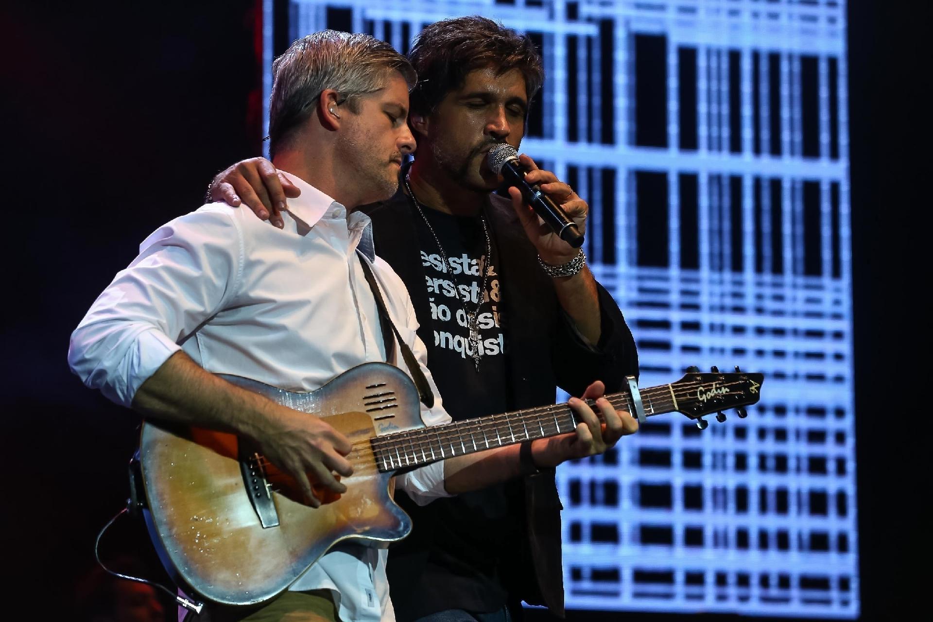 Victor se apresenta com Léo no Espaço das Américas, em São Paulo   - Rapais Castello/AgNews
