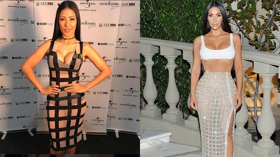 Simaria e Kim Kardashian - Reprodução/Instagram