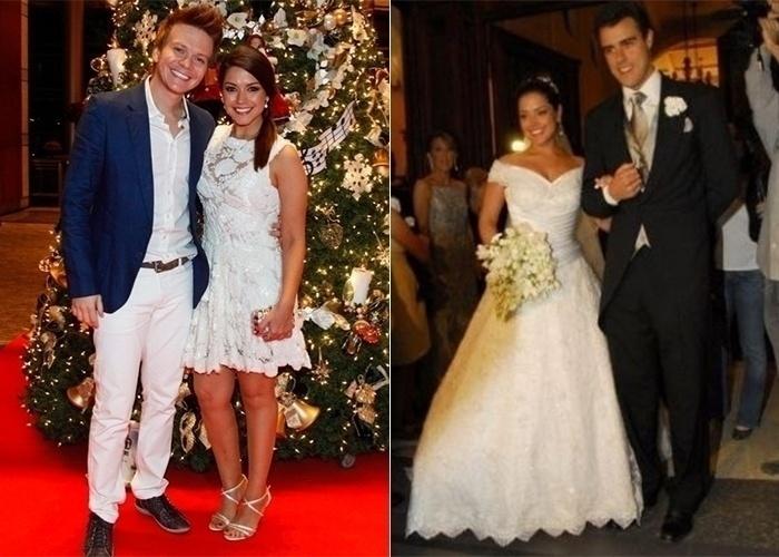Na época em que eles ainda namoravam, em dezembro de 2013, Thaís deu uma entrevista onde contava sobre seus planos de casamento. A atriz, que já tinha sido casada com Joaquim Lopes (à dir.), disse que "casaria de noiva novamente". Sobre aumentar a família, confessou: "A gente pretende ter filhos sim, mas quando chegar a hora, todo mundo vai ficar sabendo, eu não planejo esconder de ninguém não. - Manuela Scarpa e Marcos Ribas/Foto Rio News/Fábio Guinalz/AgNews