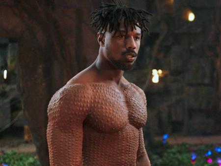 Michael B. Jordan em "Pantera Negra" - Reprodução