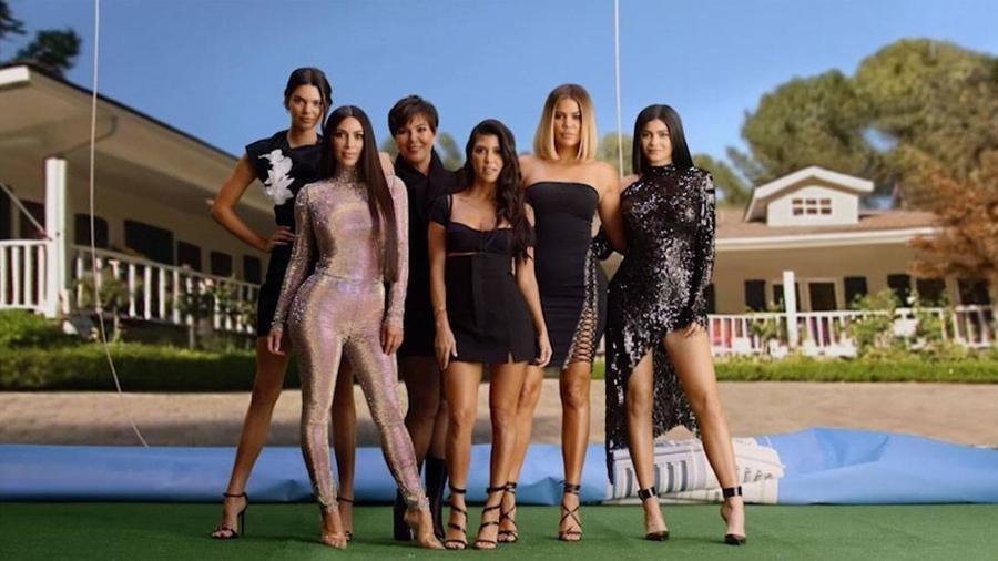 Família Kardashian no reality show "Keeping Up With The Kardashians", do canal E! - Reprodução/E!