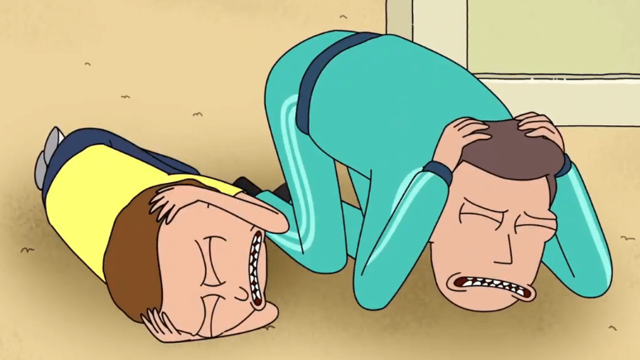Cena do desenho animado Rick and Morty, na 4ª temporada - Reprodução/Twitter