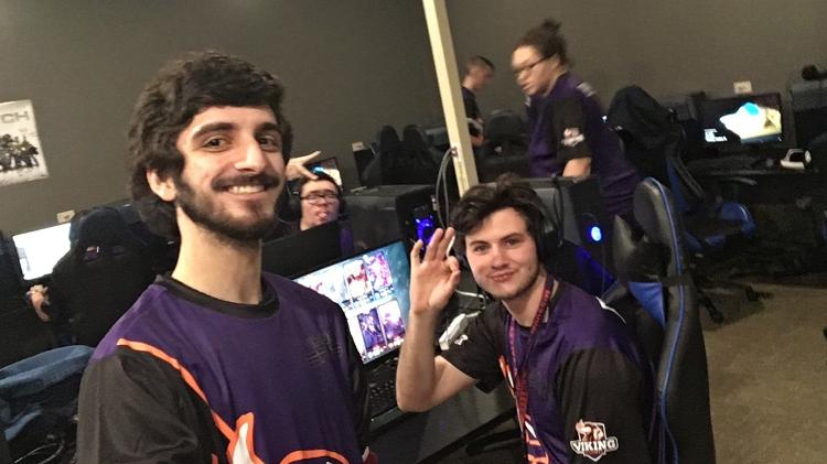 Giordano Pereira no centro de treinamento de LoL da Missouri Valley College - Arquivo Pessoal