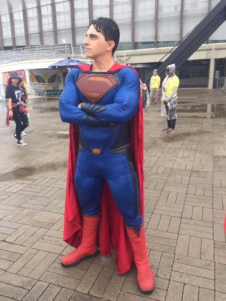 Superman é um dos cosplays presentes no Rock in Rio no Parque Olímpico - Renata Nogueira/UOL