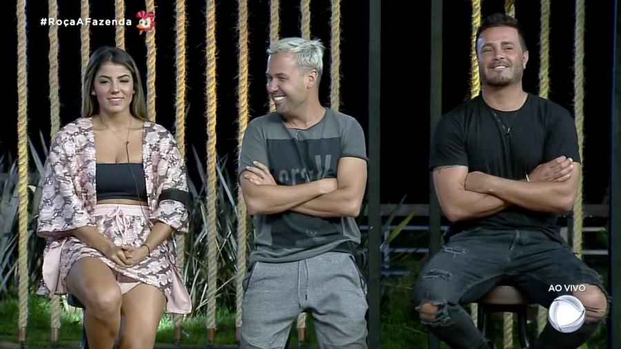 Hariany, Phavanello e Viny disputam 11ª roça em A Fazenda 2019 - Reprodução/RecordTV