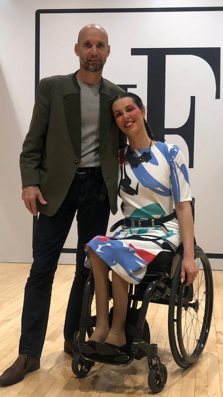 Com o marido britânico, que ela conheceu por meio do tênis - Arquivo Pessoal