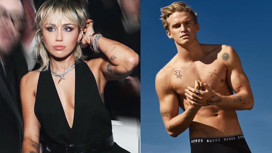 Miley Cyrus e Cody Simpson eram amigos de longa data e engataram relacionamento no ano passado - Reprodução/Instagram