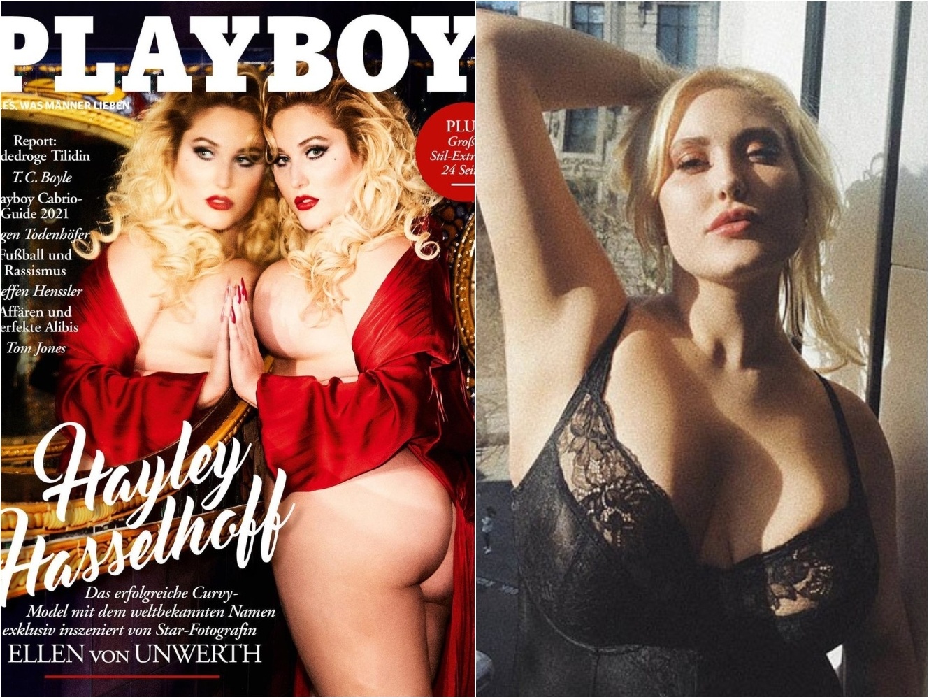 Playboy: Filha de David Hasselhoff é a 1ª plus size a posar para capa