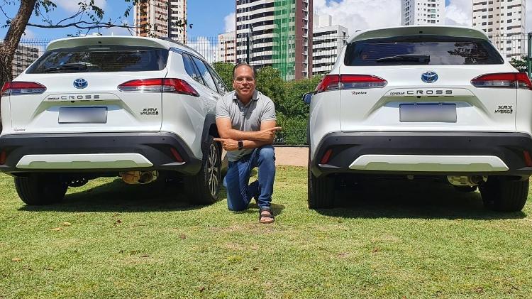 Marmita Corolla Cross Jorge Moraes com e sem adaptação - Reprodução - Reprodução