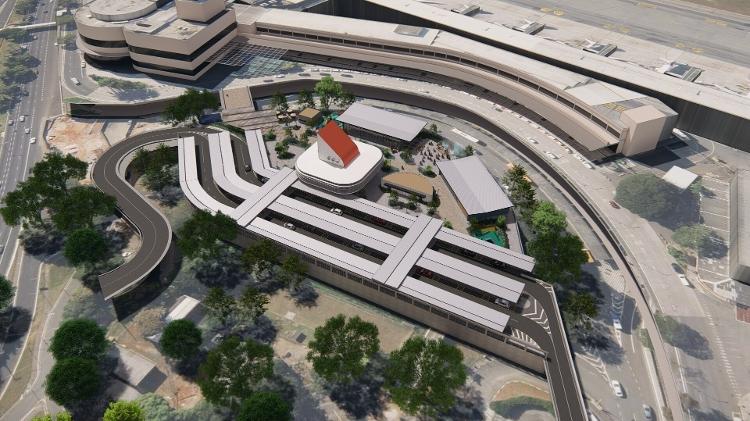 Misto de estacionamento e praça de alimentação será inaugurado ainda em 2025, diz Aena