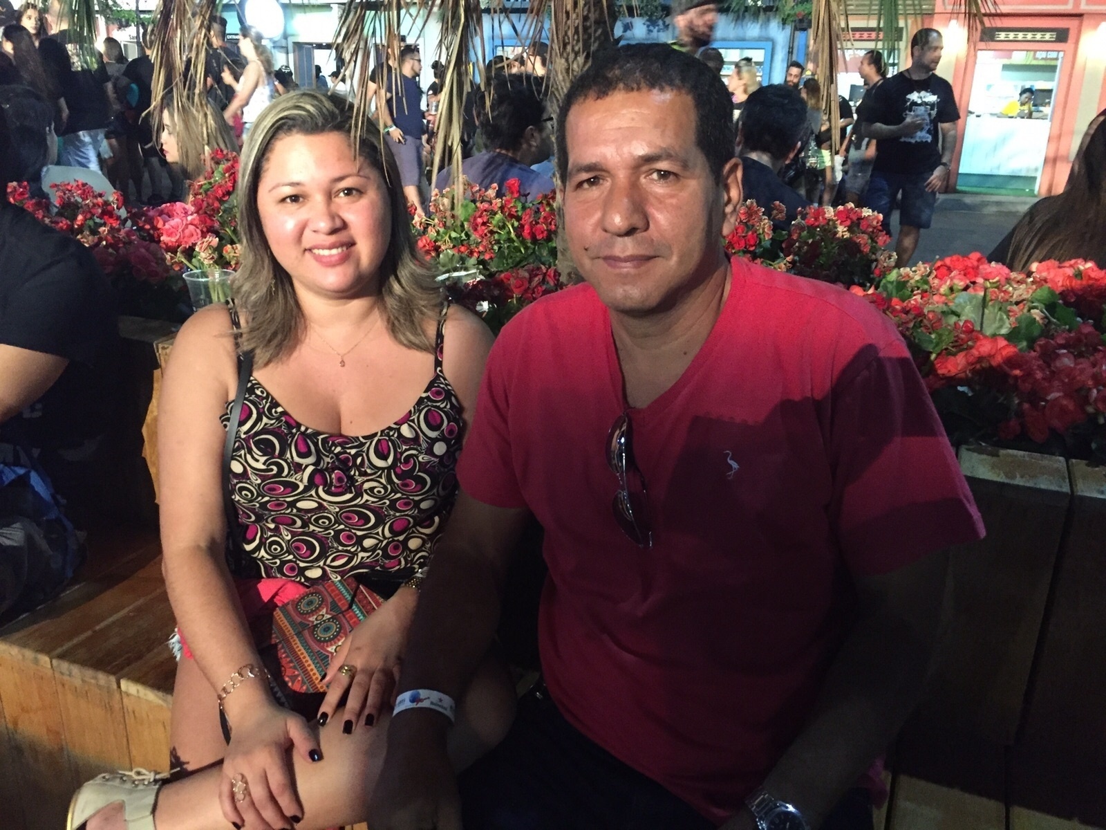 25.set.2015 - Leonardo Henrique e Roseana Botelho no quinto dia do Rock in Rio 2015 - Felipe Cruz/UOL