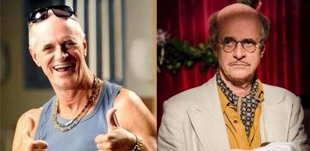 Leleco, de "Avenida Brasil" e Arlindo, de "Joia Rara", dois personagens de sucesso interpretado por Marcos Caruso - Divulgação/TV Globo - Divulgação/TV Globo