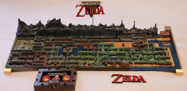 Mapa de "The Legend of Zelda" original levou 24 horas para ser impresso - Reprodução