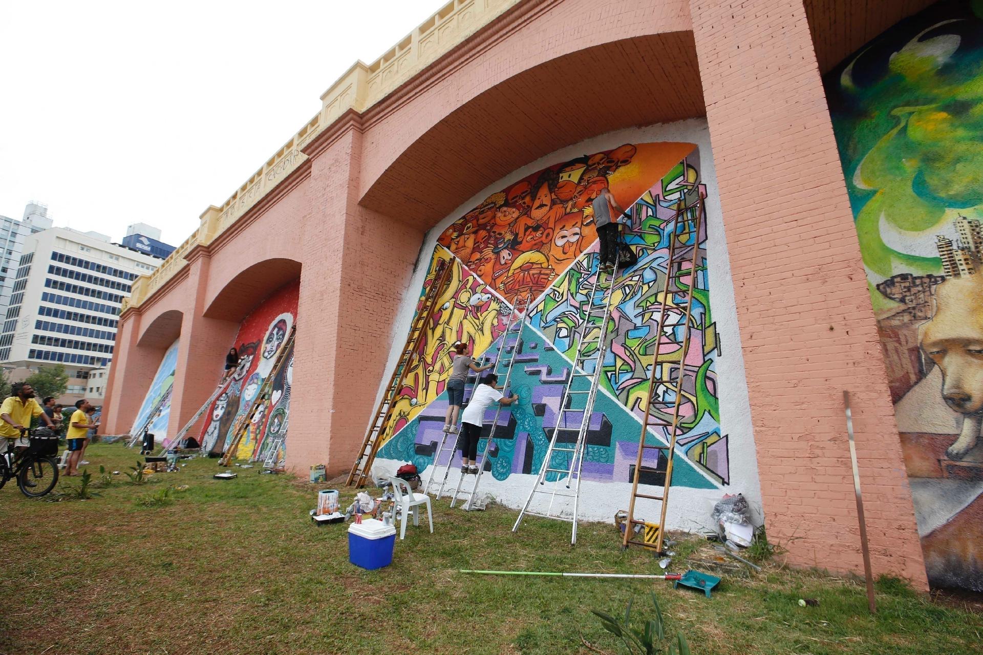 Prefeito de São Paulo João Dória diz que irá limpar vários muros e painéis espalhados pela cidade, como os Arcos do Jânio - Moacyr Lopes Junior/Folhapress
