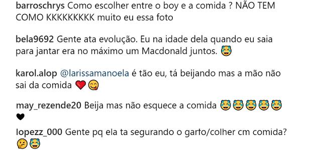 Os fãs de Larissa Manoela se divertiram com o clique do casal - Reprodução/Instagram - Reprodução/Instagram