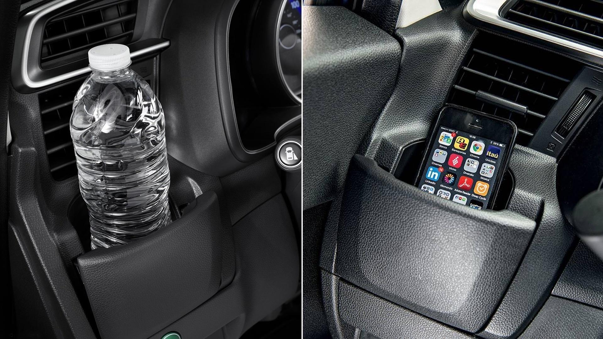 Honda Fit porta-copos - Divulgação/Arte UOL