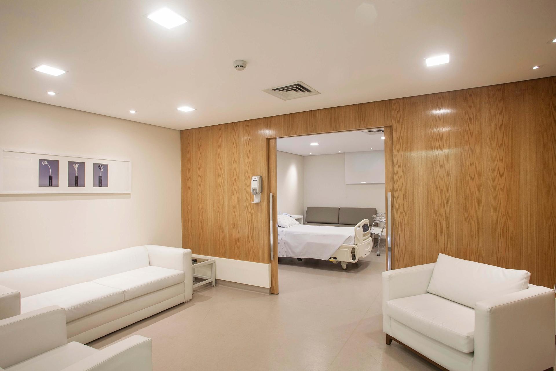 As acomodações da suíte especial da maternidade - Divulgação/Pró-Matre