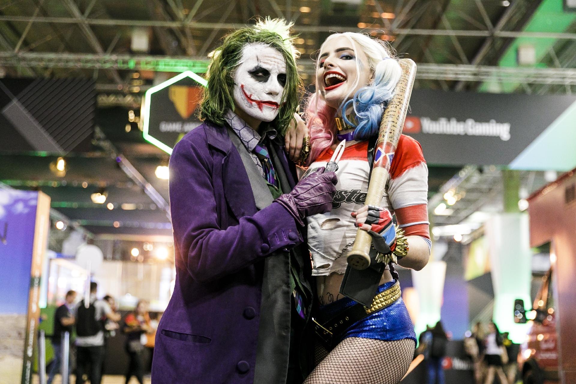 Cosplay de Coringa e Arlequina na CCXP - Mariana Pekin/UOL
