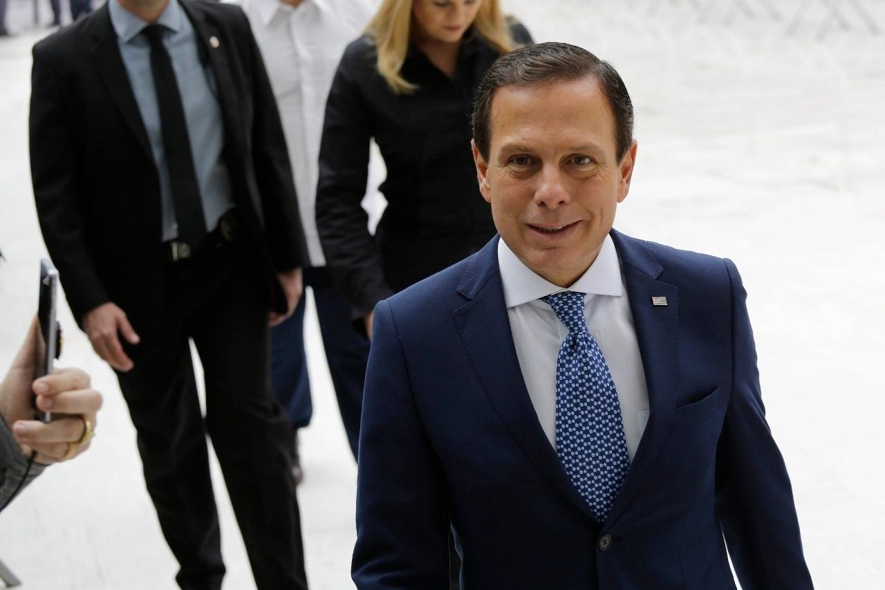 Governador de São Paulo, João Dória (PSDB) chega ao velório de Gugu Liberato - Nelson Antoine/UOL