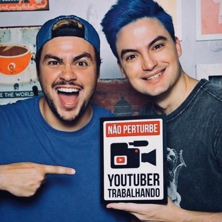 Os populares irmãos youtubers Luccas e Felipe Neto - Reprodução/Instagram