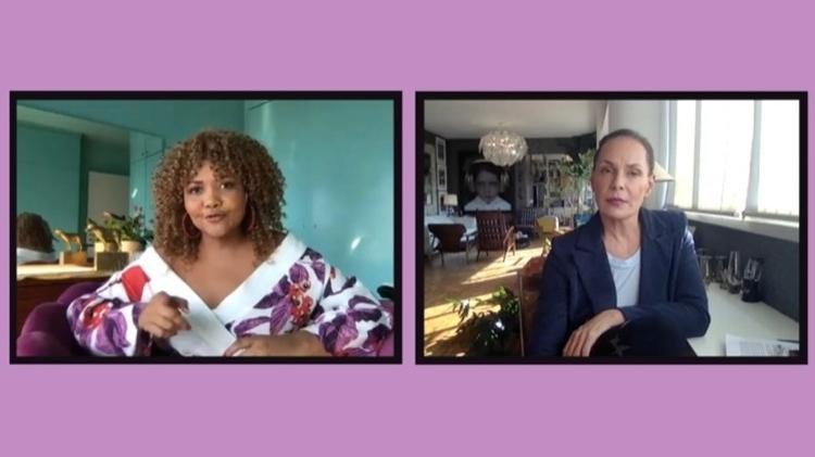 Gaby Amarantos foi entrevista na estreia do novo programa da Carolina Ferraz - Reprodução - Reprodução