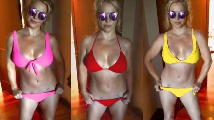 Britney Spears curte dia ensolarado com diferentes biquínis - Instagram