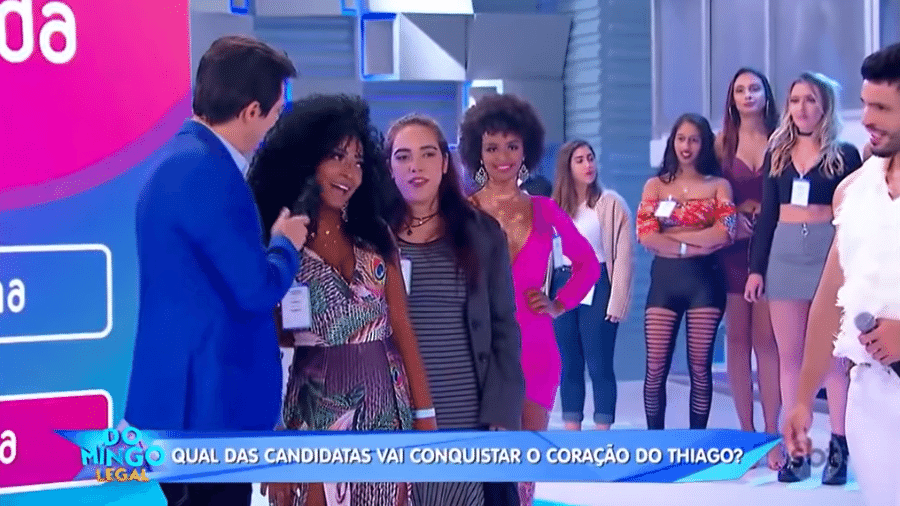 BBB 22: Natália já fez figuração em quadro de namoro no "Domingo Legal" (SBT) - Reprodução/SBT