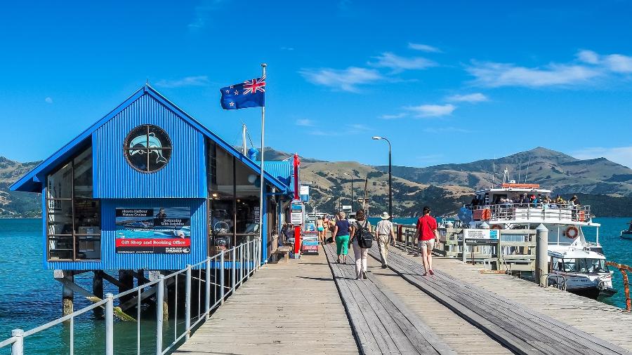 Porto de Akaroa, na Nova Zelândia: país ficou atrás apenasdo Kuwait no ranking - Getty Images