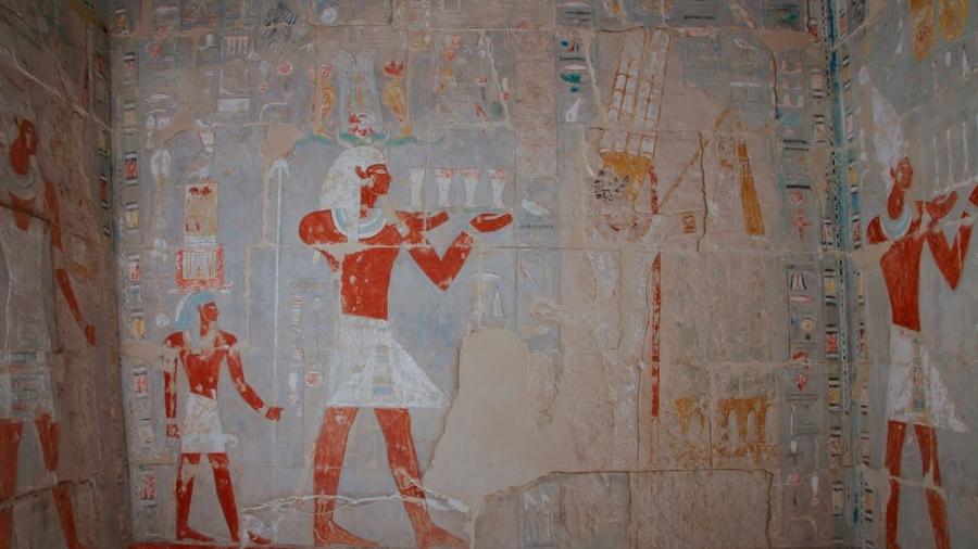 Tumba de Meru na Cisjordânia de Luxor, no Egito, foi revelada ao público em 9 de fevereiro - EGYPTIAN MINISTRY OF ANTIQUITIES/via REUTERS