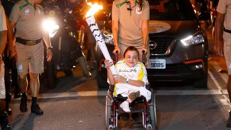 Thaís foi uma das pessoas que carregaram a tocha olímpica nos Jogos do Rio de Janeiro, em 2016
