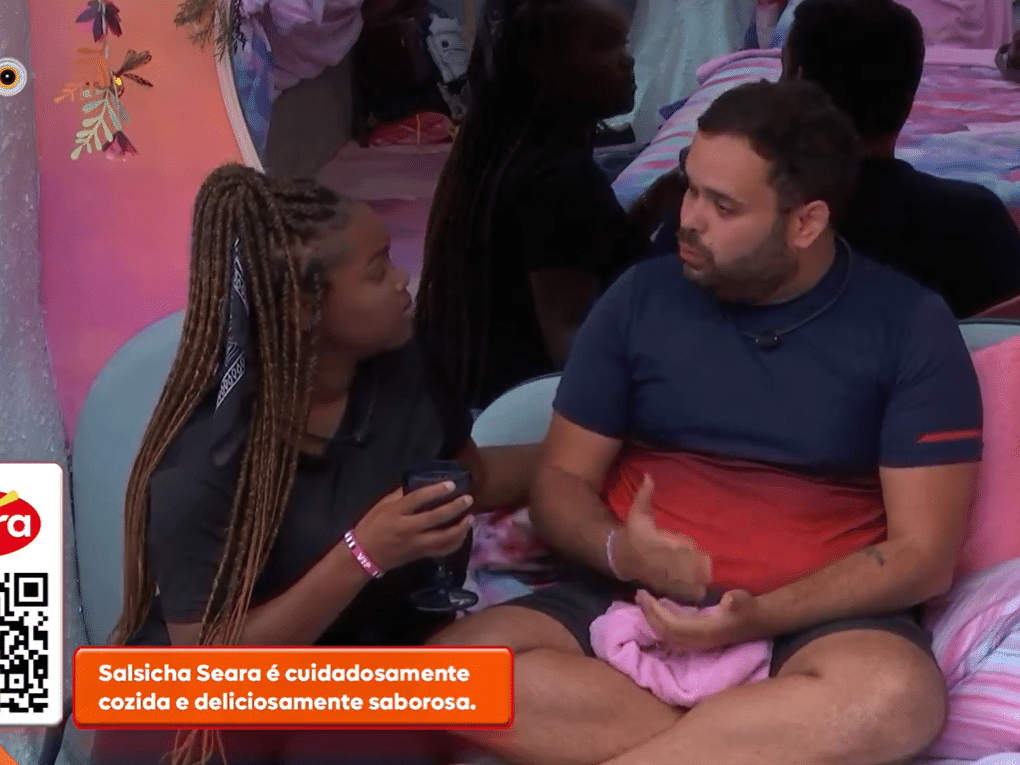 Michel chora após ser escolhido para o VIP de Fernanda no BBB 24