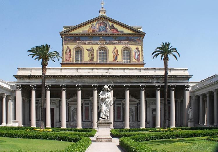 Basílica de São Paulo Extramuros, nos arredores de Roma