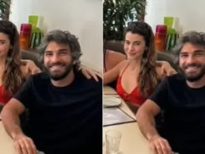 Ex de Deborah Secco, Hugo Moura aparece com jornalista apontada como affair