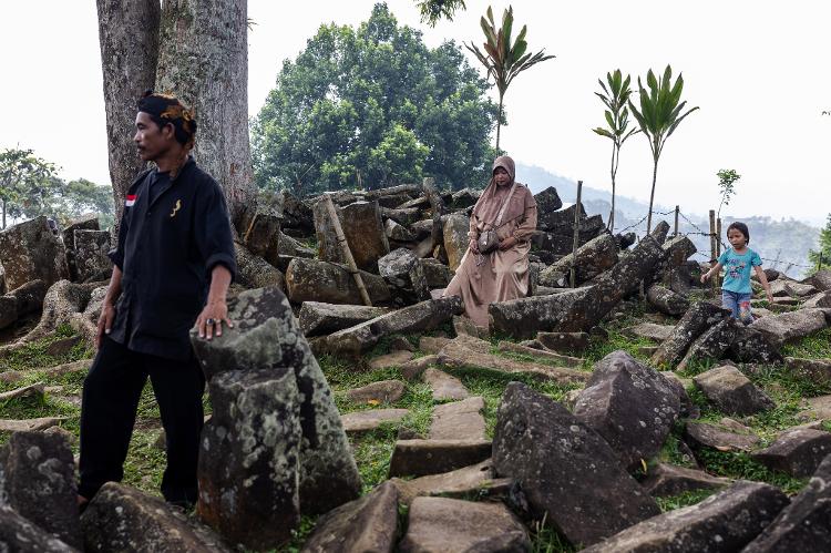 Visitantes de Gunung Padang