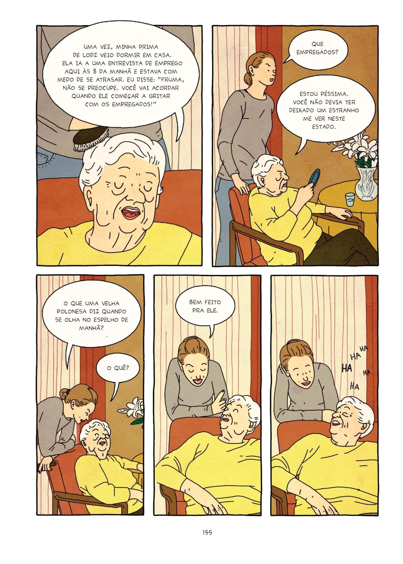 Página da HQ "A Propriedade", da israelense Rutu Modan - Divulgação