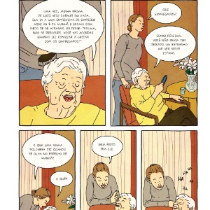 Página da HQ "A Propriedade", da israelense Rutu Modan - Divulgação