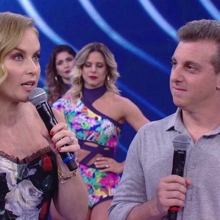Angélica e Luciano Huck participam do "Divã do Faustão", quadro do "Domingão" - Reprodução/TV Globo - Reprodução/TV Globo