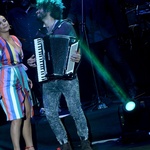 Ivete Sangalo e Gilberto Gil em inauguração de novo espaço no Allianz Parque, em São Paulo - Francisco Cepeda/AgNews