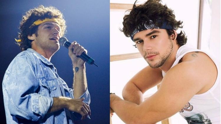 Emílio Dantas e Osmar Silveira viveram Cazuza no mesmo espetáculo no teatro - Foto Rio News/Divulgação/Montagem UOL - Foto Rio News/Divulgação/Montagem UOL