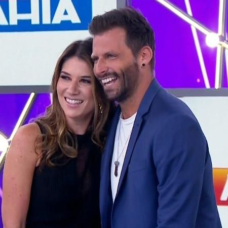 Henri Castelli e Rebeca Abravanel no Teleton - Reprodução/SBT