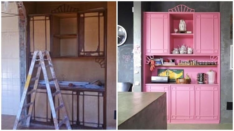 Armário cozinha - antes e depois - Érika Karpuk - Érika Karpuk