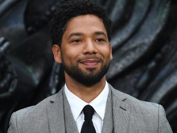 O ator Jussie Smollett, que foi acusado de encenar um ataque racista e homofóbico