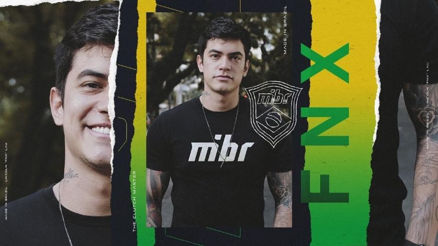 FNX atualmente é embaixador na MIBR - Reprodução