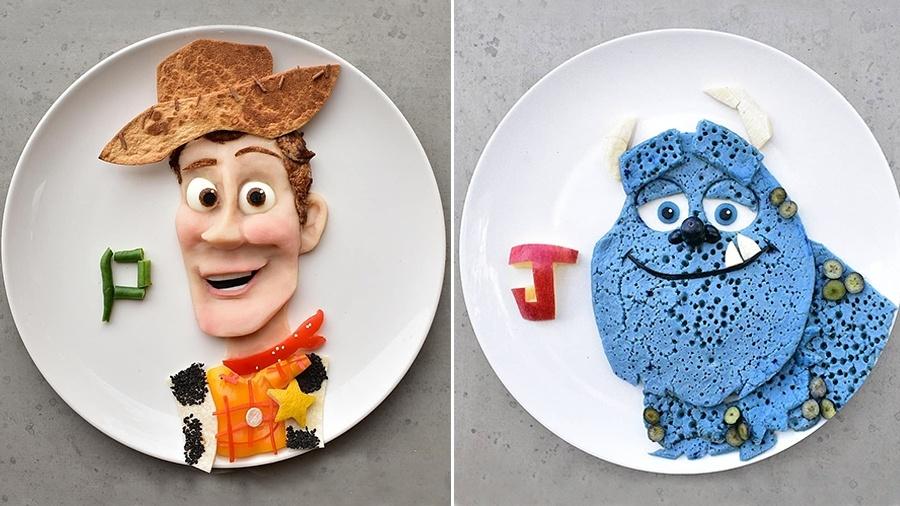 Woody, de "Toy Story", e Sullivan, de "Monstros S.A." são algumas das criações de Laleh Mohmedi - Reprodução/Instagram