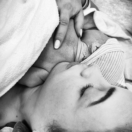 Jenna Dewan e seu segundo filho Callum  - Reprodução/Instagram