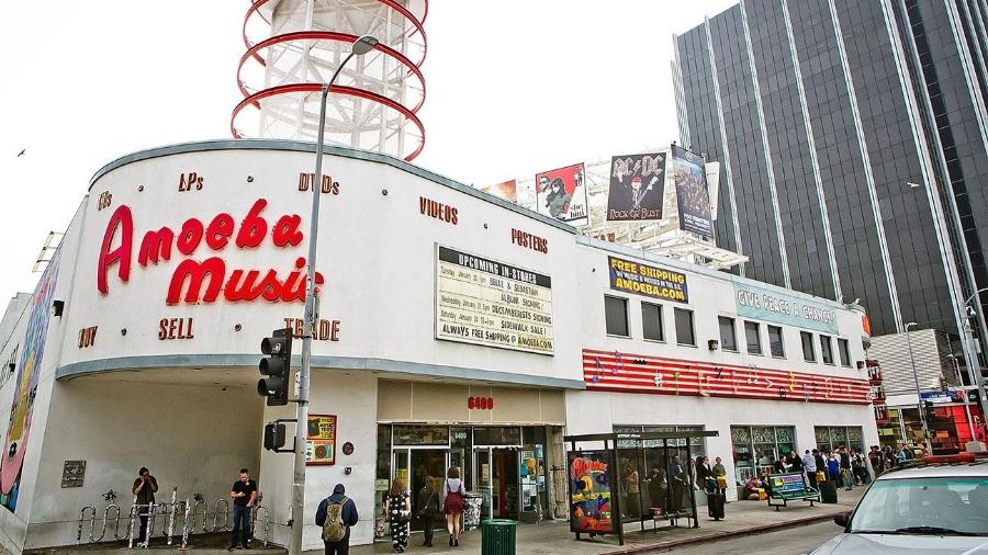 Fachada da antiga Amoeba Records, em Los Angeles - Getty Images