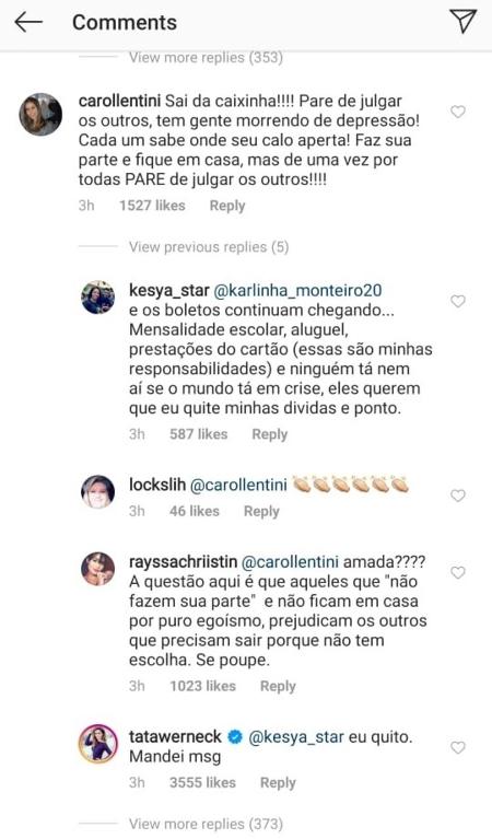 Tatá Werneck diz que vai quitar dívidas de seguidora - Reprodução/Instagram - Reprodução/Instagram